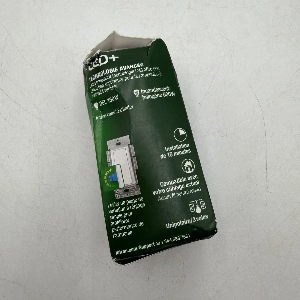 Lutron Diva LED Dimmer Switch with Slide DVCL-153P-GR Gray